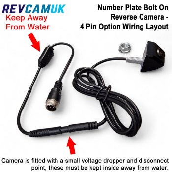 Bolt to Number Plate Reversing Camera | CAM071P