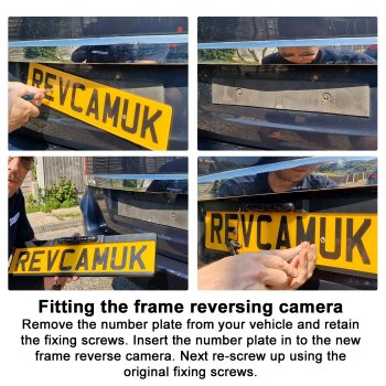 Number Plate Frame Wireless Reverse Camera Kit with 5" Monitor | DW55F