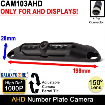 Number Plate Reverse Camera - 1080P AHD | CAM103AHD