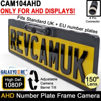 Number Plate Frame Reversing Camera - 1080P AHD | CAM104AHD