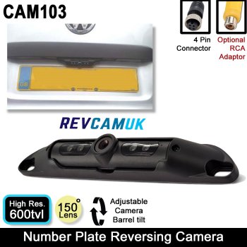 "Cigar-shaped" Numberplate Reversing Camera | CAM103