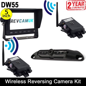 Wireless Number Plate Reversing Camera Kit with 5" Display | DW55