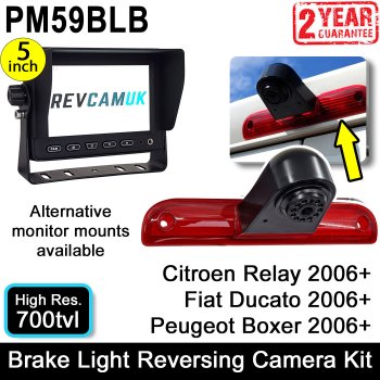 Fiat Ducato, Citroen Relay, Peugeot Boxer Reversing Camera System for 2006+ Van Brake Light | PM59BLB