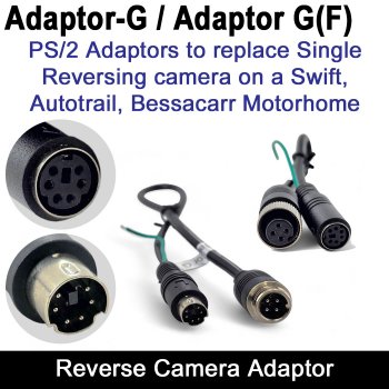 CC-47/RV77, RV66... Swift Single Reversing Camera Replacement Adaptor | Adaptor-G (Read Listing)