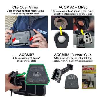 Rear View Dual Camera Kit for Citroen Relay (2006-Present) to fit Brake Light | PM39BLBTW