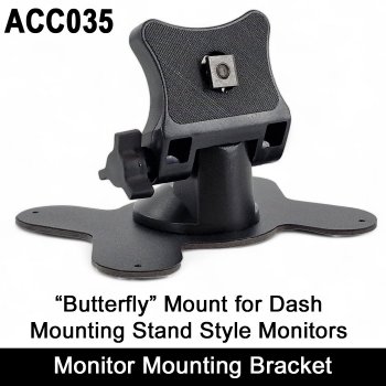 "Butterfly" standard style bracket for stand on dash monitors | ACC035