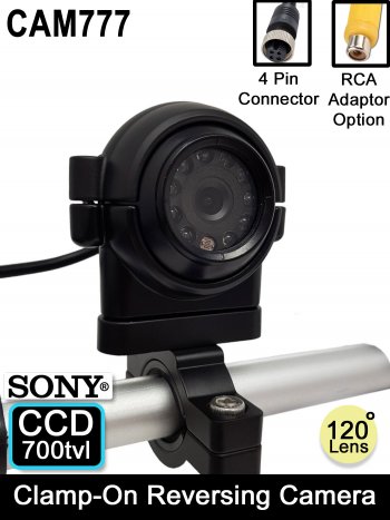 Clamp-on Reversing / Side camera - 1/3" 700TVL Sony CCD sensor | CAM777