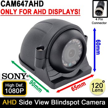 Side View Blindspot Camera - Sony 1080P AHD | CAM647AHD