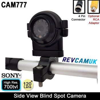 Clamp-on Reversing / Side camera - 1/3" 700TVL Sony CCD sensor | CAM777