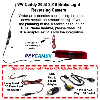 VW Caddy Reverse Camera for Brake Light | CAM1900