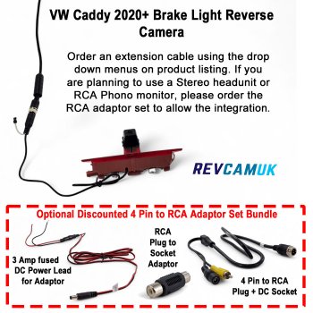 Volkswagen Caddy Reversing Camera for Brake Light | CAM1901