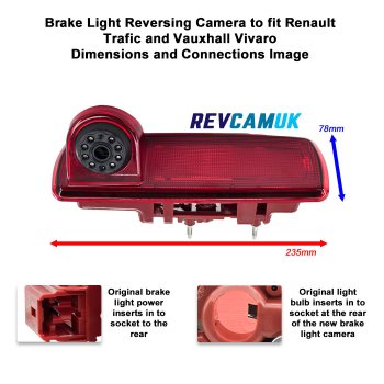 Renault Trafic/Vauxhall Vivaro Reversing Camera Kit with 5" Display | PM59BLE