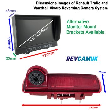 Vauxhall Vivaro and Renault Trafic Brake Light Reversing Camera Kit | PM69BLE