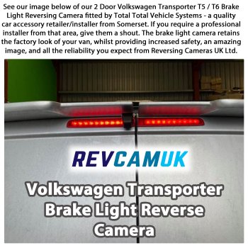 Reversing Camera Kit for VW Transporter T5 / T6 2-Door / Barn Door Van | PM69BLK