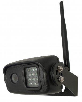 DW30A - Wireless kit with 7" mirror monitor + receiver box + black bracket camera with built-in aerial