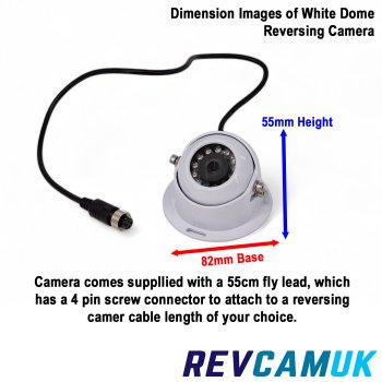 Sony CCD White Dome Reversing Camera with Heavy Duty 7" Display System | PM89DW-SD