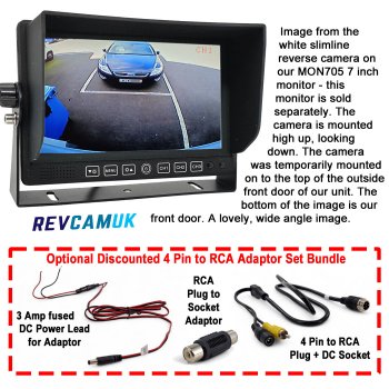 White Motorhome Number Plate Reversing Camera | CAM105