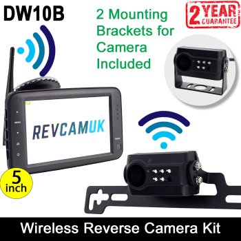 Number Plate Digital Wireless Reverse Camera Kit with 5” Display | DW10B