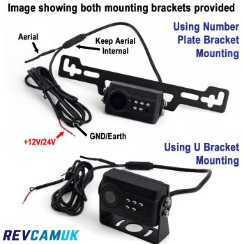 Numberplate Wireless Reversing Camera Kit with Mirror Monitor | DW30B