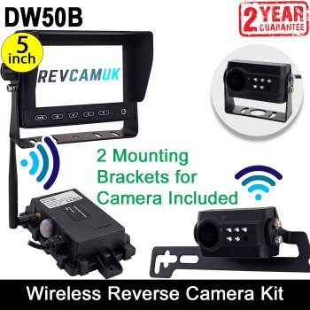 Wireless Number plate reverse camera kit with 5" monitor | DW50B