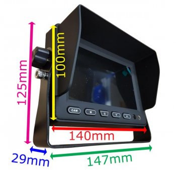 PM59BLC: Brake Light Reversing Camera Kit with 5" Hi-Res Dash Monitor for Ford Transit 2014 - Present