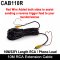 10M Phono / RCA extension reversing camera cable with trigger wire | CAB110R