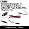 Power Lead with 2.1mm / 5.5mm DC Plug and 3 amp in-line fuse | CAB101