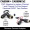 RV207 Compatible Replacement Twin Camera PS/2 to 4 Pin adaptors - FULL SET (Reversing + Driving Camera) | CAB99M + CAB99MCh2