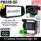 Two Black Sony CCD Bracket Reversing/Agricultural/Horsebox Camera Kit with Mirror Monitor Display | PM32B-SD