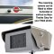 Sharp CCD Polished Stainless Steel Bracket Reversing Camera Kit including 7" Mirror Monitor | PM38-SD