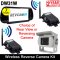 White Caravan Wireless Rear View Camera Kit with Mirror Monitor | DW31W