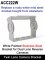 Spare Stainless Steel White Painted Bracket for Twin/Dual Lens Reverse Camera | ACC222W