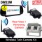 White Bracket Sony CCD Digital Wireless Twin Lens Rearview Camera System with Mirror Monitor | DW33W