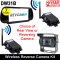 Black Wireless Rear View Camera Kit with Mirror Monitor | DW31B